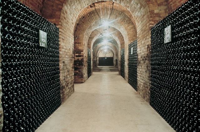 Champagne Deutz's extensive cellars