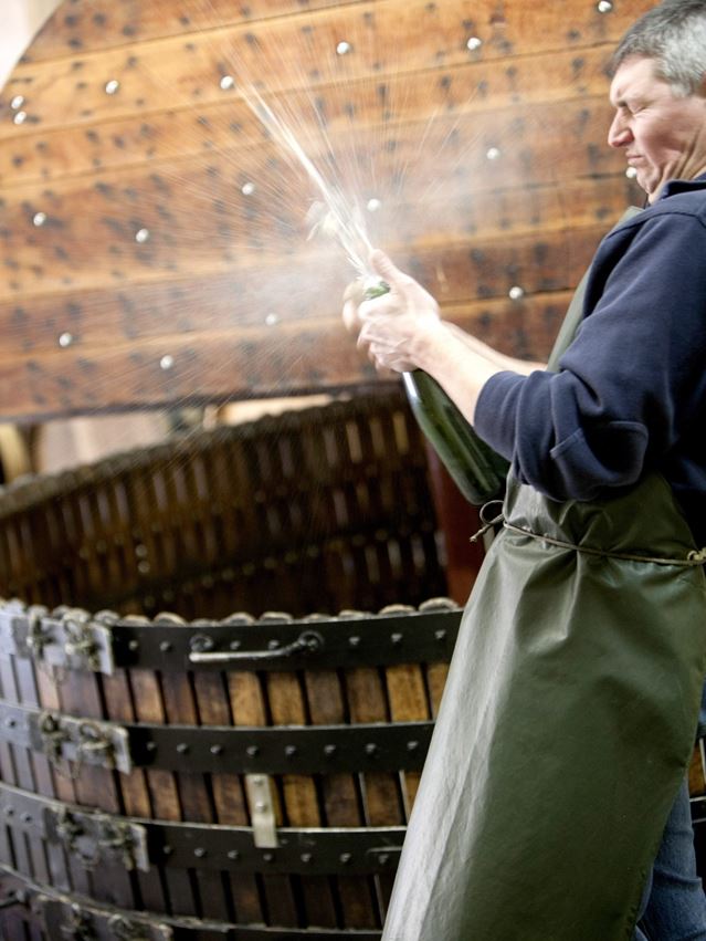 Emmanuel disgorges every bottle by hand.